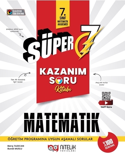 NİTELİK%207.SINIF%20SÜPER%20MATEMATİK%20KAZANIM%20SORU%20BANKASI