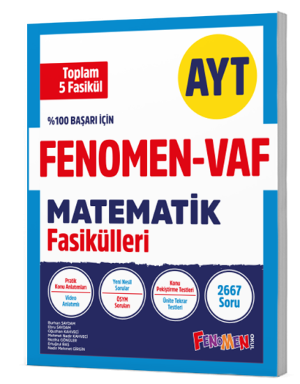 FENOMEN AYT VAF MATEMATİK FASİKÜL SETİ  (5 FASİKÜL)