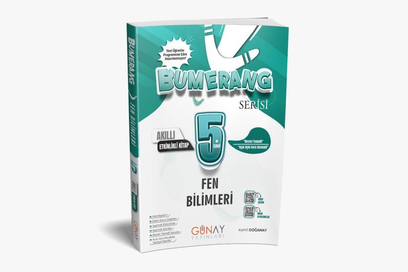 GÜNAY 5.SINIF BUMERANG FEN BİLİMLERİ ETKİNLİKLİ AKILLI DEFTER KİTAP