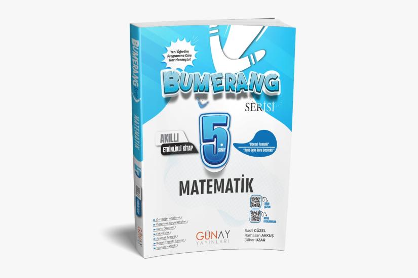 GÜNAY 5.SINIF BUMERANG MATEMATİK ETKİNLİKLİ AKILLI DEFTER KİTAP