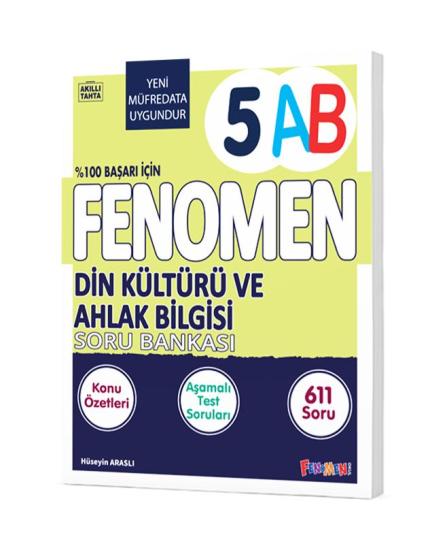 FENOMEN 5.SINIF DİN KÜLTÜRÜ VE AHLAK BİLGİSİ (A/B) SORU BANKASI