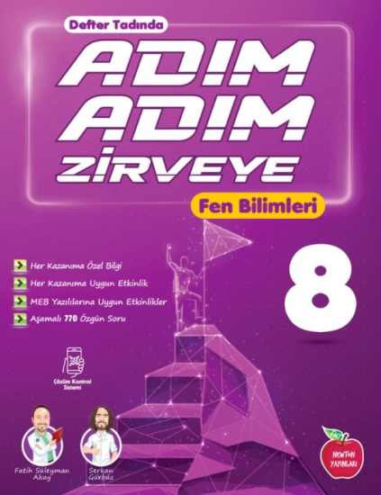 NEWTON 8. SINIF ADIM ADIM ZİRVEYE FEN BİLİMLERİ ETKİNLİKLİ SORU BANKASI