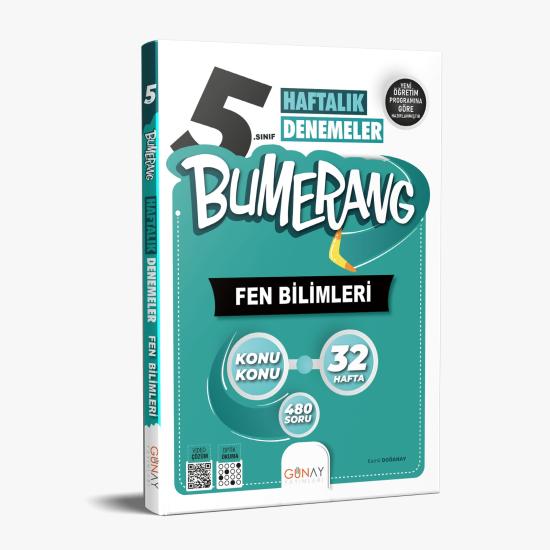 GÜNAY 5.SINIF BUMERANG FEN BİLİMLERİ 32 HAFTALIK DENEMELER