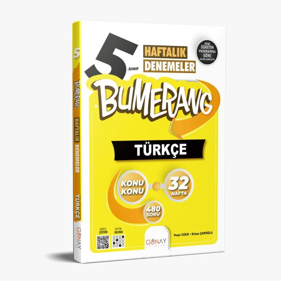 GÜNAY 5.SINIF BUMERANG TÜRKÇE 32 HAFTALIK DENEMELER