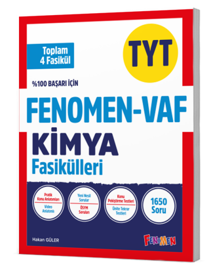 FENOMEN TYT VAF KİMYA FASİKÜL SETİ (4 FASİKÜL)