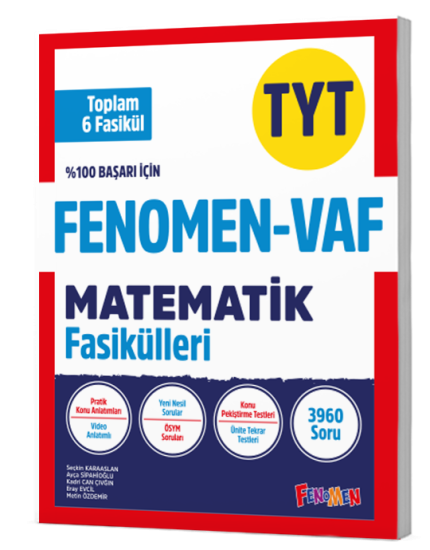 FENOMEN TYT VAF MATEMATİK FASİKÜL SETİ (6 FASİKÜL)