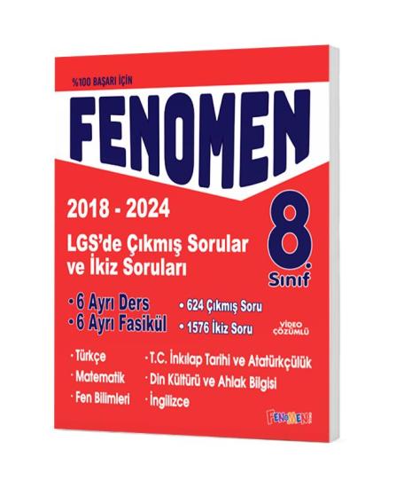 FENOMEN 8.SINIF LGS’DE ÇIKMIŞ SORULAR VE İKİZ SORULARI SETİ (6 KİTAP)